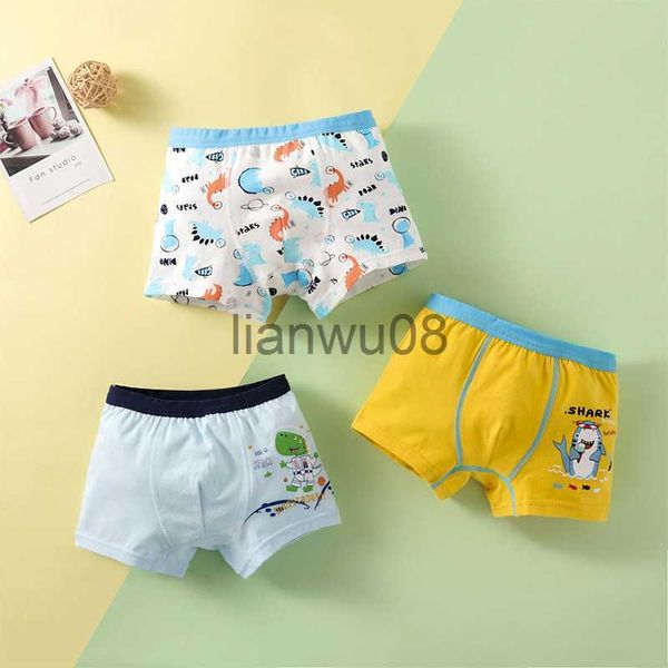 Culotte Nouveaux Enfants Garçon Sous-Vêtements En Coton 4 Saisons Boxer De Bande Dessinée Adolescent Grand Garçon Fille Confortable Doux Toddler Shorts Enfant Croissance Boxer 3 Pièces x0802