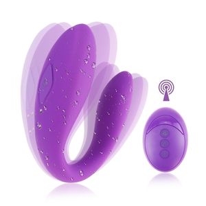 Culotte Sans Fil Télécommande Clitoris Vibrateur Silencieux Double Moteur U Forme G Spot Stimulation Sex Toy pour Femmes Couple Jouer 220329