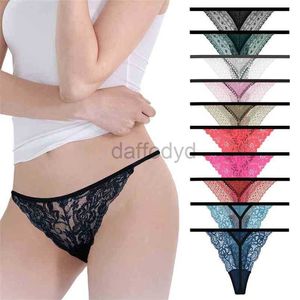 Slipje Dames 10 stks/partij Sexy Kant Katoen Dames G-String String T-Back Dames Tanga's Lingerie Plus Size Slipje Ondergoed Modis Onderbroek 210730 ldd240311