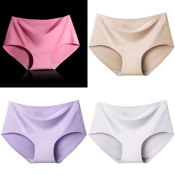 Culotte de 10 pcs pochettes potièles sans couture sexy sonnettes glacées en soie sous-vêtements femmes tanga lingerie string féminine vaintes stringi 231031 i 2331