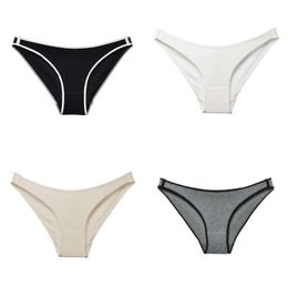 PALIE FEMMES 5PCS PACK Coton pour femmes sous-vêtements filles bikini culte élastique basse reconnais doux sous-pants femelles noir blanc rouge comt