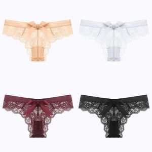 Pantidas Huecas Huecas Sexy Lace Thong Baula Triángulo de cintura