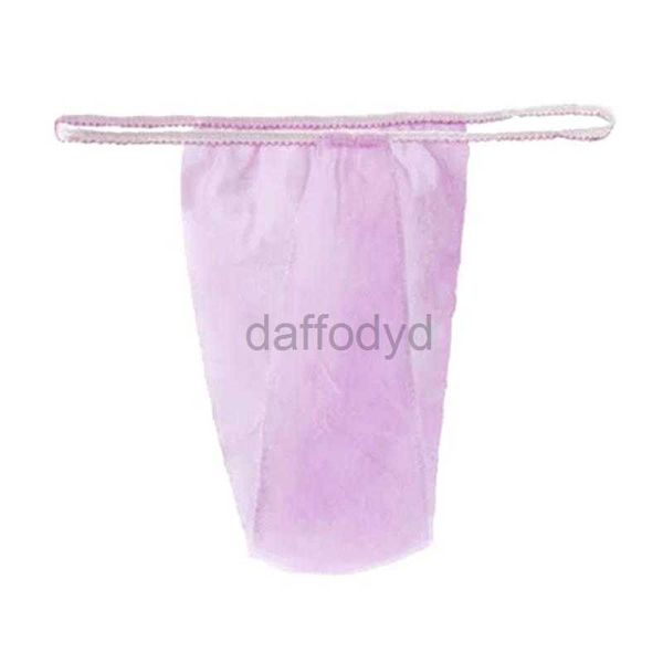 Culottes pour femmes 100 pièces pour femmes Spa T string Salon emballé individuellement sous-vêtements doux avec ceinture élastique enveloppes de bronzage jetables ldd240311