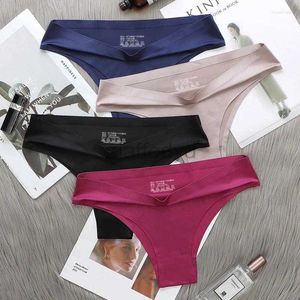 Bragas para mujer Bragas para mujer Poblador Ropa interior sin costuras para mujer Tanga de seda Tangas Lencería sexy sólida Cómoda Tanga femenina Pantys Tanga ldd240311