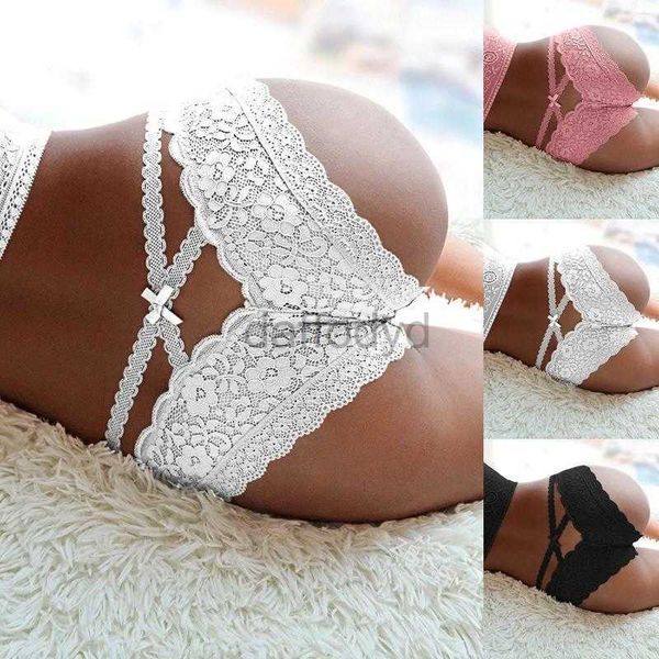 Bragas Mujer Bragas para mujer Ropa interior de ganchillo sexy Panty Out Lace Hollow Lingerie para mujeres Up Tanga transparente Calzoncillos Ropa De Mujer ldd240311