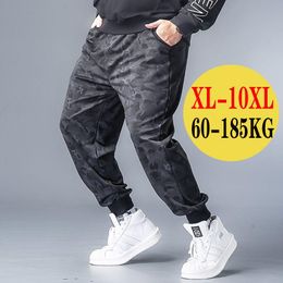 Pantaloni 10xl Pantaloni casual oversize Pantaloni sportivi mimetici da uomo Pantaloni estivi Pantaloni larghi ad asciugatura rapida Uomo Abbigliamento traspirante Streetwear