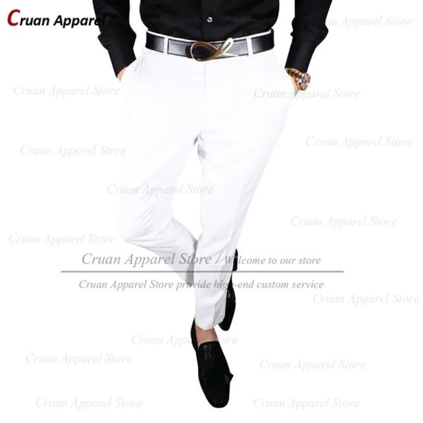 Pantalones (20 colores) 2022 clásico elegante para hombres blancos pantalones Últimos pantalones machos de negocios delgados