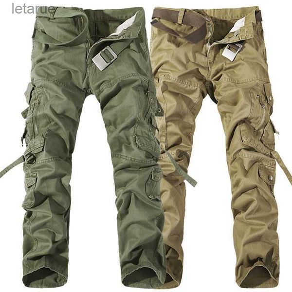 Pantalones 2017 Pantalones HOMBRE EJÉRCITO CARGO CAMO COMBATE PANTALONES DE TRABAJO PANTALONES 6 COLORES TAMAÑO 28-38 240308