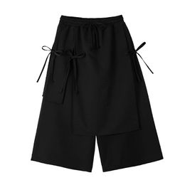 Pantalones 2022 estilo japonés Pantskirt hombres mujeres Harajuku Hip Hop pantalones Harem irregulares gótico Punk Techwear ropa de calle Culottes