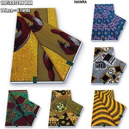 Pantalon 2023 Nouveau véritable tissu africain imprimé garanti Ankara Design 100% coton Pagne doux de haute qualité pour coudre une robe de soirée