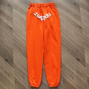 Broek 2023fw Oranje Broek Heren Dames Beste kwaliteit Joggers Joggingbroek Afdrukken