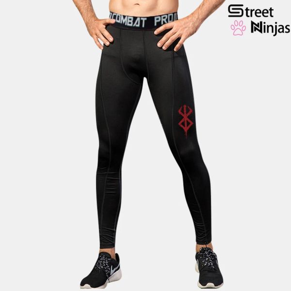 Pantalones Anime Berserk Pantalones de compresión para Hombre Ciclismo Baloncesto Elasticidad de Secado rápido Pantalones Deportivos Medias de Fitness Legging Pantalones