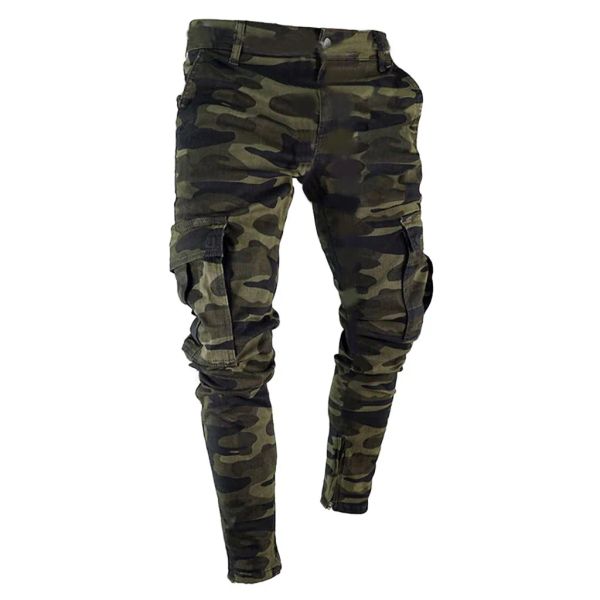 Pantalons de style armée camouflage imprimement pantalon slim fit printemps mous décontracté pantalon long pantalon pantalon randonnée de chasse à la chasse au pantalon