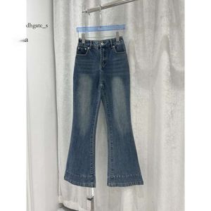 Pantalon automne/hiver nouvelle mode imprimé lettre lavage vieux polyvalent Micro corne jean