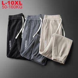 Pantalon à grande taille 10xl 9xl 8xl Men de printemps automne joggers joggeurs surdimensionnés pantalon pantalon de survêtement