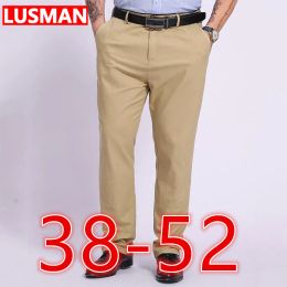 Pantalon grande taille automne hommes costume pantalon Terno Masculino affaires pantalon 3852 droit ample travail pantalons longs Calca Social Masculina