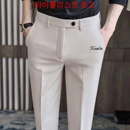 Pantalon marque titres pantalons de golf pour hommes de golf de golf masculin nouveau pantalon d'affaires décontractée pantalon de sport usure pour hommes