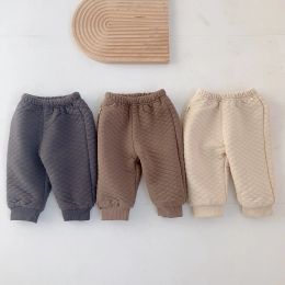 Pantalones casuales baby broek Dieptepunt broek geribbelde elastische gestreepte broek efen kleur baby kleding voor kinderen peuter jongens me