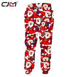 Pants CJLM moda 3D Navidad Joggers pantalones hombres/mujeres divertidos pantalones de chándal de dibujos animados pantalones de cintura elástica envío directo