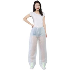 Broek heldere transparante PVC Eva dikke broek waterdichte broeken losmaken gemakkelijke drop -off regen kleding