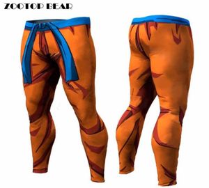 Pantalon Compression Men039s pantalon pantalon Fitness rapide vide pantalon serré 3D Z Anime végéta Goku ZOOTOPBEAR4793215