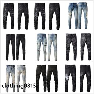 Pantalon Designer Jeans Hommes Jeans Trou Italie Marque Homme Pantalon Long Pantalon Streetwear Denim Skinny Slim Droit Biker Jean pour D2 Designer Mens Stacked