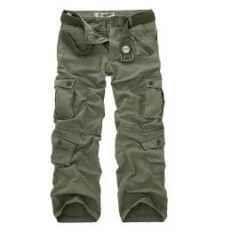Pantalon livraison directe coton Cargo pantalon hommes Style militaire tactique entraînement droit hommes pantalon décontracté Camouflage homme pantalon