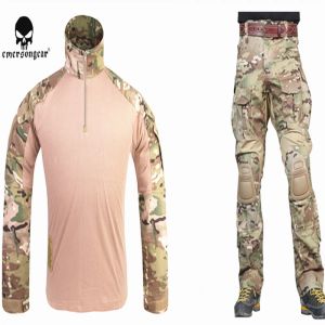 Pantalon émersongar g3 combat uniforme pantalon de chemise Airsoft avec pads à genou