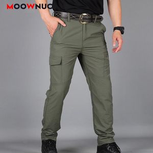 Pantalons Pantalons de mode hommes pantalons décontractés printemps Style militaire imperméable 2022 automne mâle pleine longueur Hombre extérieur jeunesse Moownuc