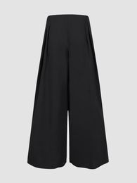 Pantalon Finjani grande taille femme solide pantalon large taille haute taille élastique pantalon droit mode décontracté pantalon Long