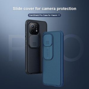 Broek voor Xiaomi Mi 11 Case Nillkin Slide Cover Camera Protection Case voor Xiaomi Mi 11 Antiskid -hoes van hoge kwaliteit