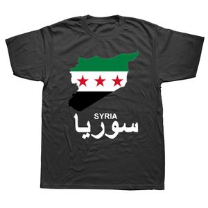 Broek Grappige Syrische Arabische Republiek Syrië Arabische T-shirts Grafische Katoenen Streetwear Korte Mouw Verjaardagscadeautjes Zomer Stijl T-shirt Mannen