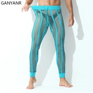 Pantalones Ganyanr Running Pants Men Sport Gym Jogging Training Sportswear pantalones Leggings Trackpants Workout Joggers Hollow Out Sexy