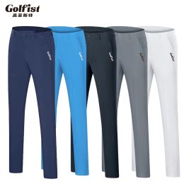 Pantalones golfistas golf deportes para hombres pantalones transpirables secos secos rápido alto elástico fit pantals de golf tenis pantalones deportivos
