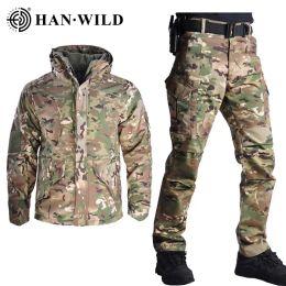 Pantalon Han Wild G8 Tactical Jacket Ensemble avec pantalon Camouflage Military Uniform Suit Us Army Clothes Military Uniform Combat Shirt + Pantal