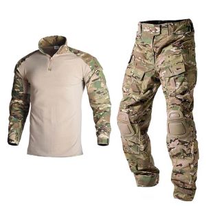 Pantalon Han Wild Outdoor Airsoft Paintball Vêtements Uniforme militaire Camo Hunting Costume Armée Tactical Combat Shirt and Cargo Pantal