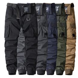 Broek hoogwaardige mannen casual broek militaire tactische outdoor sport jogging overalls multi pocket mode militaire broek mannen youndbio