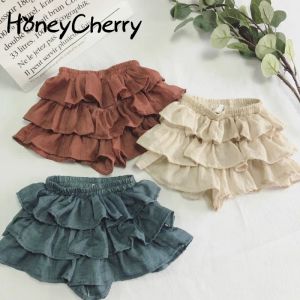 Pantalones HoneyCherry Nuevo pantalones cortos de falda coreano puro algodón delgado pantalones cortos chicas niños pantalones cortos de verano pantalones cortos de verano