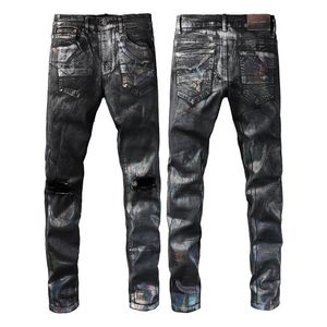 broek jeans ontwerper PAARSE MERK jeans voor mannen dames broek paarse jeans zomer gat hoge kwaliteit borduurwerk paarse jean denim broek heren paarse jeans ksubi