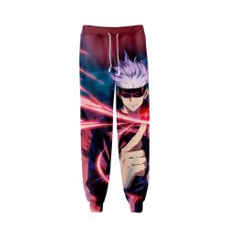 Pantalones Jujutsu Kaisen Pantalones Jogger 3D Pantalones para niñas y niños Pantalones largos para niños Pantalones de chándal Harajuku Pantalones de anime japoneses Talla para niños