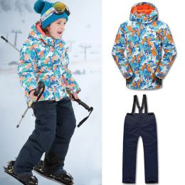 Pantalons Kids Snowboarding Sportswear ensembles imperméables Boys de ski Boys Suis ski Pantal