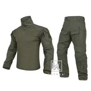 Pantalon Krydex CP Style G3 Combat BDU Uniform Set pour militaire Airsoft Shooting Tactical Camouflage Shirt Pants Ranger Green