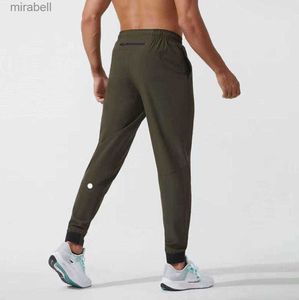 Pantalon Lululemen homme Lulu pantalon court tenue de Yoga survêtement Sport séchage rapide cordon de serrage poches de Sport pantalons de survêtement pantalons hommes taille élastique Fitness all-match 240308