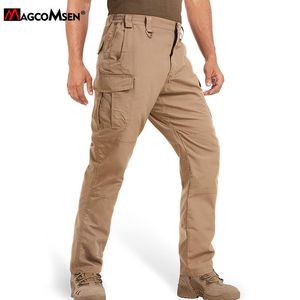 Pantalones MAGCOMSEN Pantalones de carga tácticos para hombres con múltiples bolsillos Pantalones de trabajo elásticos resistentes al desgaste Pantalones de senderismo al aire libre