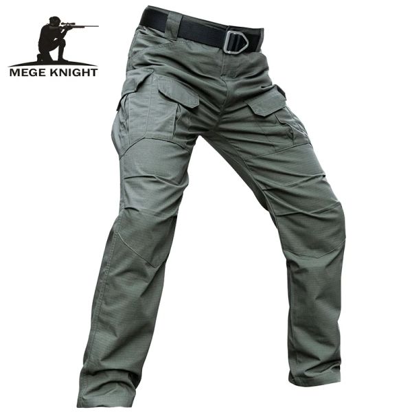 Pantalones Pantalones tácticos de marca Mege para hombre, pantalones de combate del ejército militar de camuflaje, pantalones Cargo informales, Ripstop, envío directo de fábrica