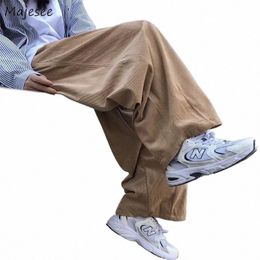 Pantalons Hommes Casual Rétro Harajuku Ins Fi New High Street Ulzzang Baggy All-Match Corduroy Youngster College Unisexe Pantales Y4dQ #