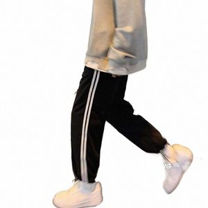 Broek Heren Casual Gestreept Vrije tijd Enkellange Eenvoudig Dagelijks 2XL High Street Joggingbroek Harembroek Harajuku Streetwear Ulzzang Nieuw u68h #