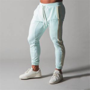 Pantalons hommes jogger pantalon pantalon pantalon pantalon homme gymnase entraînement de fitness rayures splice panton