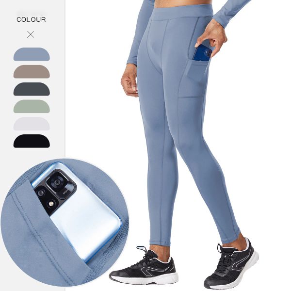 Pantalons pantalons d'entraînement longs avec des leggings de compression en lycra en lycra exécution de gymnase de gym de fitness sports portez des collants de football de basket-ball