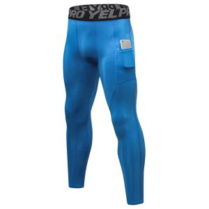 Broek mannen lopen panty's pro compression broek sportschool workout leggings met pocket heren pantia sportkleding jogging basketball bokspakketten